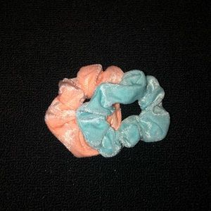 Pink and Blue Scrunchie Set